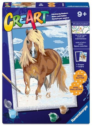 Ravensburger - 12023009 | CreArt: The Royal Horse Paint by Number Kit