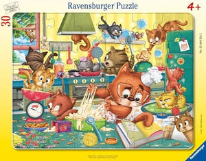 Ravensburger - 12004154 | Cat Chaos - 30 Piece Frame Puzzle