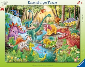 Ravensburger - 12004153 | Dinosaur Roar - 30 Piece Frame Puzzle
