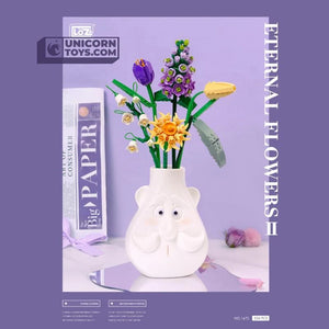 CIC - LOZ1672 | LOZ Violet Bouquet Eternal Flower