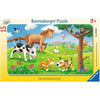 Ravensburger - 06066 | Frame Puzzle - Cute Animal Friends