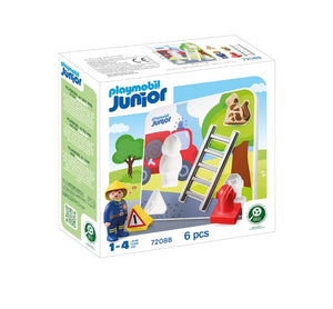 Playmobil - 72088 | JUNIOR - Firefighter Puzzle