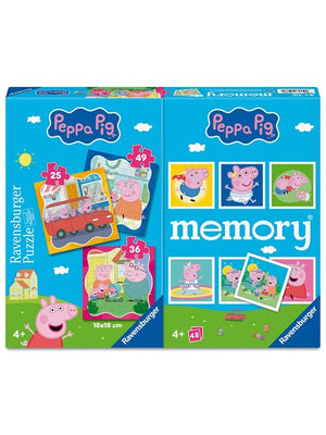 Ravensburger - 25088 | Peppa Pig Puzzle + Memory Game