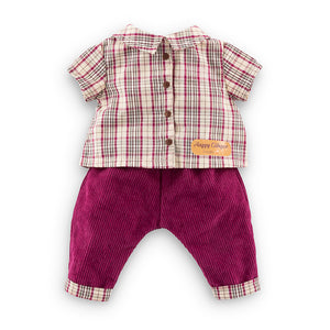 Corolle - 111322 | 12" Plaid Shirt & Pants Outfit