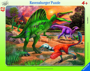 Ravensburger - 05094 | Frame Puzzle - Dinosaurs Roam the Earth