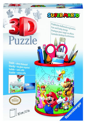 Ravensburger - 11255 | Super Mario Pencil Holder 54 PC 3D Puzzle