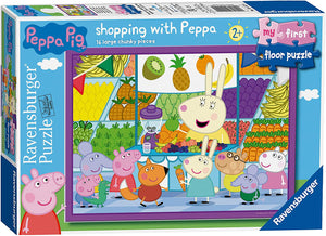 Ravensburger - 05112 | Shopping with Peppa - 16 PC Floor Puzzle
