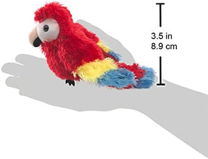 Folkmanis Puppets - 2723 | Mini Scarlet Macaw Finger Puppet