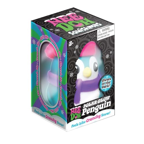 Schylling - SQMPND25 | Nee Doh - Squishmas Polar Glow Penguin (Assorted - One Per Purchase)