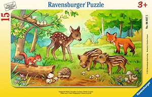 Ravensburger - 06376 | Frame Puzzle - Baby Animals in the Meadow