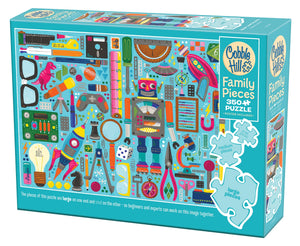 Cobble Hill - 47048 | Nerdy Junk Drawer - 350 Piece Family Puzzle