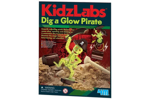 4M - P3471 | KidzLabs - Dig a Glow Pirate, Unearth a Pirate Skeleton