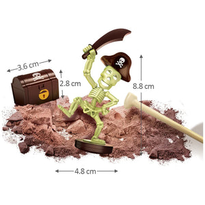 4M - P3471 | KidzLabs - Dig a Glow Pirate, Unearth a Pirate Skeleton