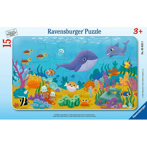 Ravensburger - 05632 | Frame Puzzle - Young Animals Under Water