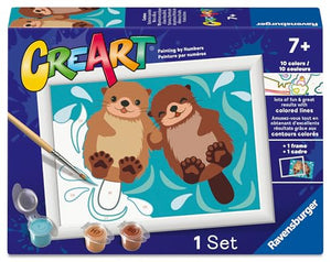 Ravensburger - 12023284 | CreArt: Otter Love - Paint By Numbers Set