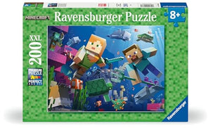 Ravensburger - 12004036 | Minecraft - Underwater 200 XXL PC Puzzle