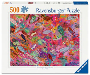 Ravensburger - 12001844 | Fish in Fuchsia 500 PC Puzzle