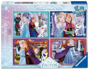 Ravensburger - 12004318 | Disney Frozen 4x100 PC PZ