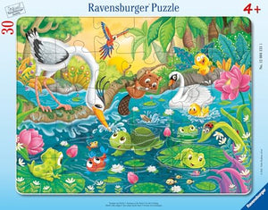 Ravensburger - 12004151 | Summer at the Pond - 30 Piece Frame Puzzle