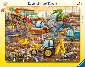 Ravensburger - 12004155 | Working Hard - 35 Piece Frame Puzzle