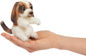 Folkmanis Puppets - 2792 | Mini Dog - Finger Puppet