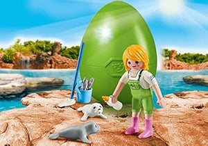 Playmobil - 9418 | Egg: Zookeeper with Seal Pups