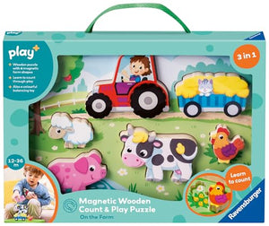 Ravensburger - 12034135 | Wooden Puzzle On the Farm