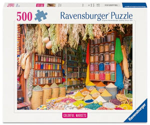 Ravensburger - 12001816 | Colorful Spices, Morocco 500 PC Puzzle
