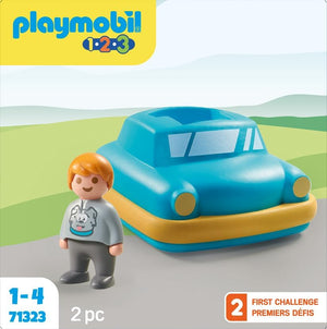 Playmobil - 71323 | 1.2.3: Push & Go Car