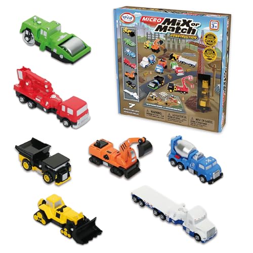 Popular Playthings - PP-60353 | MICRO Mix or Match Vehicles Construction  (Bilingual)