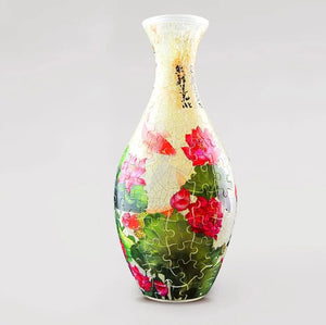 Carp with Lotus - Puzzle Vase 160PC