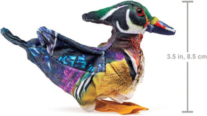 Folkmanis Puppets - 8006 | Mini Wood Duck Finger Puppet