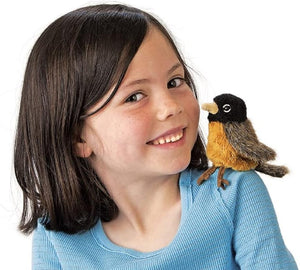 Folkmanis Puppets - 2742 | Mini Robin Finger Puppet