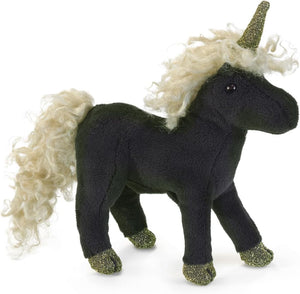 Folkmanis Puppets - 2797 | Mini Black Unicorn Finger Puppet