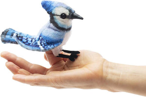 Folkmanis Puppets - 2785 | Mini Blue Jay Finger Puppet
