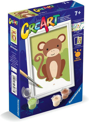 Ravensburger - 25926 | CreArt: Wild Monkey - Paint By Numbers Set