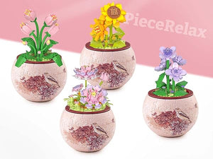 3D Puzzle Planter - Singing Birds and Flowers