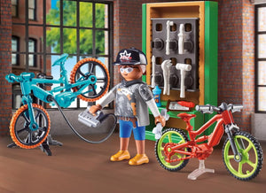 Playmobil - 70674 | City Life: Bike Workshop Gift Set