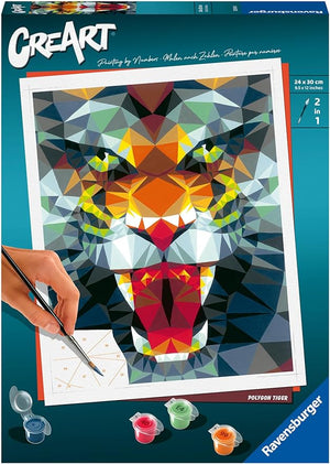 Ravensburger - 23514 | CreArt Polygon Tiger