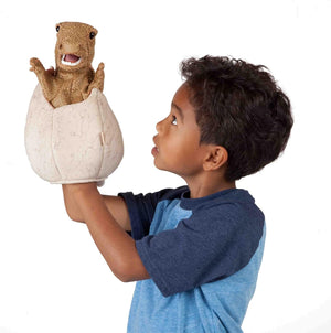 Folkmanis Puppets - 3134 | Dinosaur Egg Puppet