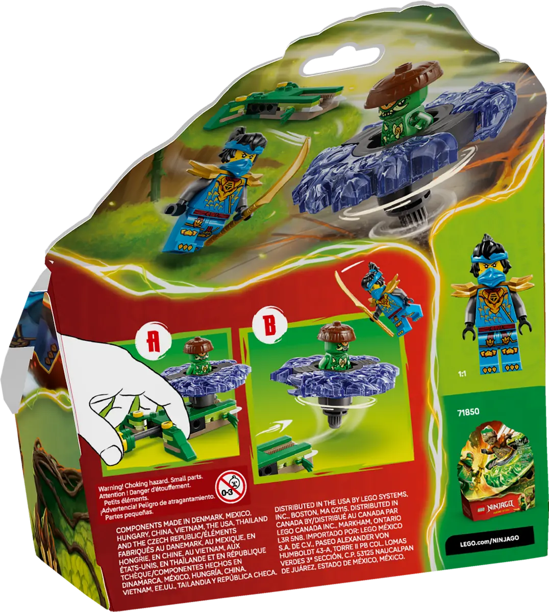 LEGO - 71849 | Ninjago: Nya vs. Mutation Monster Spinner – Castle Toys LEGO - 71849 | Ninjago: Nya vs. Mutation Monster Spinner – Castle Toys