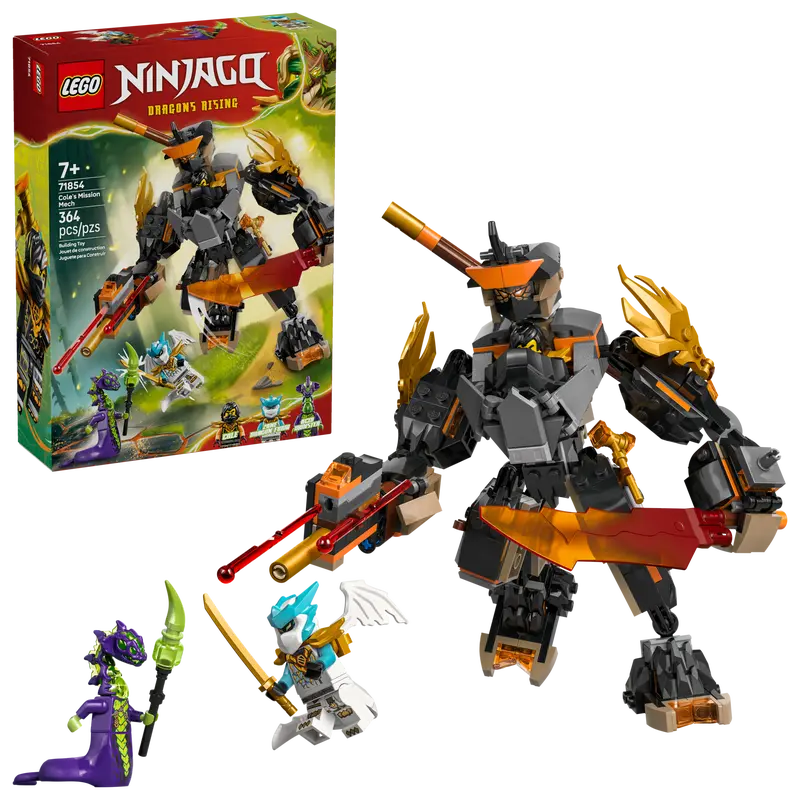 LEGO - 71854 | Ninjago - Cole's Mission Mech & Dragon Zane