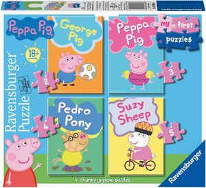 Ravensburger - 069606 | My First Puzzles - Peppa Pig: 2/3/4/5 PC Puzzles