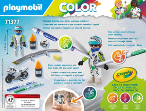 Playmobil - 71377 | Crayola Color: Motorbike
