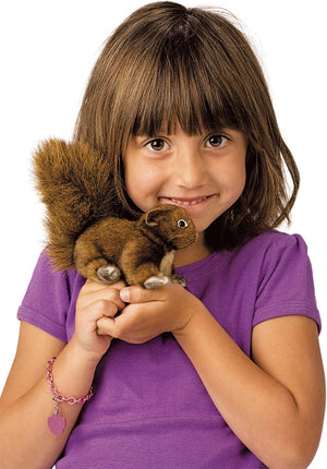 Folkmanis Puppets - 2735 | Mini Red Squirrel Finger Puppet