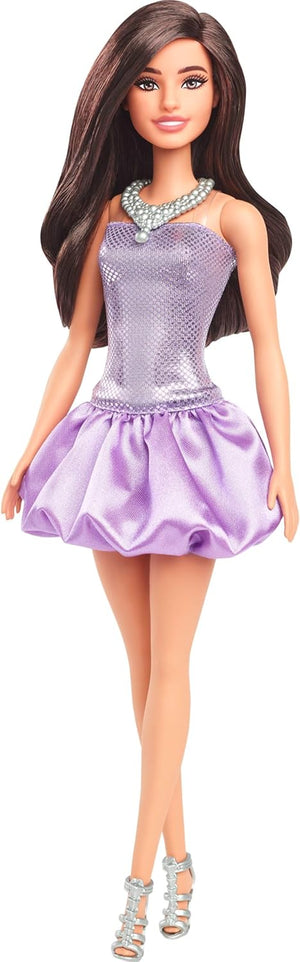 Barbie - HYT92 | Barbie Fashionistas Fashion Doll - #234 Sequined Purple Bubble Dress