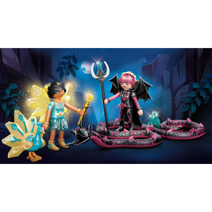 Playmobil - 70803 | Adventures of Ayuma: Crystal Fairy And Bat Fairy with Soul Animal