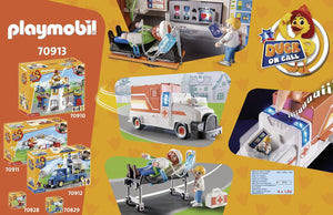 Playmobil - 70916 | Duck On Call: Ambulance Emergency Vehicle