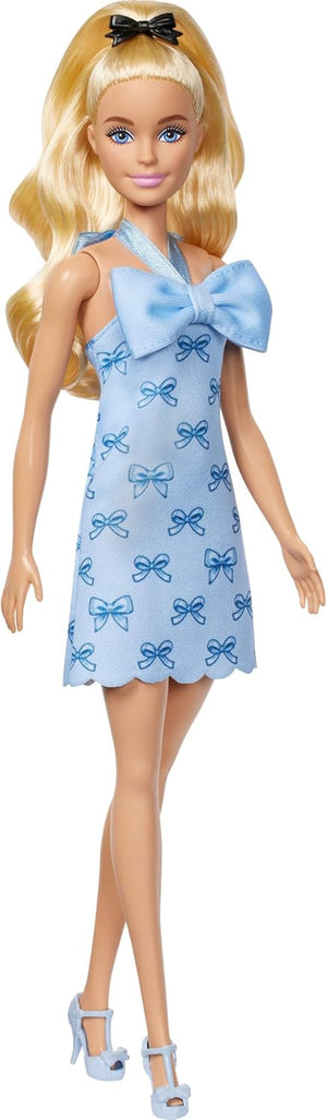 Barbie - HYT93 | Barbie Fashionistas Fashion Doll - #237 Blue Bow Halter Dress