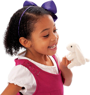 Folkmanis Puppets - 2745 | Mini Lop Ear Rabbit Finger Puppet